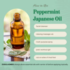 Peppermint Essential Oil 4 Oz Pure Natural With 3 Free Droppers - Greenhealth
