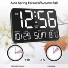 Large Digital Led Wall Clock Jumbo Display With Calendar Temperature Desk Clock