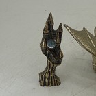 Lot Of 4 Vintage Gold Pewter Wizard Castle Dragon Figurines Fantasy D   D