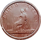 1783 Washington   Independence Large Military Bust  Bn Copper