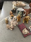Vintage Japan Etc Cocker Spaniel Figurine Collectible 22 Piece Collection Lot