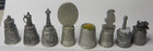 8 Vintage Thimbles Pewter