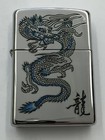 Zippo Blue Dragon letter High Polished Chrome 250-26855