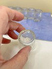 Set Of 8 Vintage Clear Glass Mini Individual Creamers Restaurant Diner Mcm