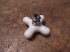 Antique Porcelain Ceramic Cold Water Faucet Handle Knob Fixture Xlnt Condition 