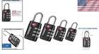 4 Pack Tsa Approved Luggage Locks - Waterproof Keyless 3-digit Travel Padlocks