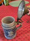 Vintage German Lidded Beer Stein  7 