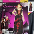 New Countessa Halloween Costume Girl s Size Large 10-12 Black Dress Up Outfit