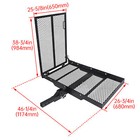 46   Mobility Wheelchair Hitch Mount Carrier 500lbs Disability Medical Rack Ramp