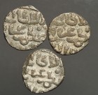 I54-25  Sultans Of Delhi    Ghiyath Al-din Balban  1266-1287ad    Lot Of 3 Coins