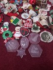 Vintage Christmas Tree Ornaments Lot Of 135 Kistchy Assortment Some Handmade 