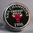 1996 Chicago Bulls Nba 2oz  999 Silver Coin Set Enameled Rounds Michael Jordan