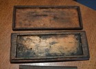 Antique Razor Hone Whet Sharpening Stone In Wood Box Tapered  2 