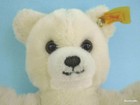 Steiff Teddy Bear 1990s Cream Plush 22cm 9in Id Button Tag Cuddly Vintage