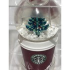 Starbucks Red Cup Snow Globe Christmas Ornament Holiday Tree Rare Decor 2006