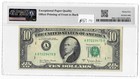 1977-a  10 Federal Reserve Note  Fr-2024a  Offset Printing Error-pmg Ch Vf35 Epq