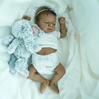 Black Reborn Baby Dolls Silicone Full Body Girl 18 Inch African American Realist