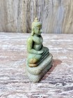 Vintage Chinese Jade Carved Shakyamuni Buddha Statue - On Base 4 