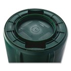 Rubbermaid Commercial 2632dgr 32 Gal  Vented Round Brute Container - Dark Gn New