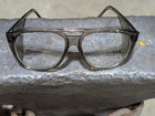 Vintage Crews Foreman Safety Glasses Z87 C 5 0 Lens Side Shields  147mm 58cv