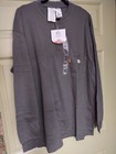 New Rasco Fr Flame Resistant Long Sleeve Utility Henley T-shirt Grey Xxl