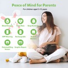 Wellue Pediatric O2ring Continuous Pulse Oximeter Kids O2 Ring Oxygen Monitor