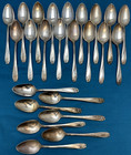 24 Pc 1950 Daffodil Silverplated 6  Teaspoons 1847 Rogers Bros Nice Condition