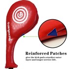 Taekwondo Kick Pads Durable Upgraded Leather Kickboxing Sparring Gear Trainin   