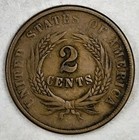 1864 Two Cent Piece - Civil War Coin - Large Motto - Free Shipping 