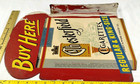 Chesterfield Cigarette Antique Painted Metal Flange Sign 12 X 16 1 2  Original