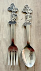 Mickey Mouse Stainless Spoon Fork Set Bonny Japan 5 5  Walt Disney Vintage