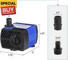 Small Fountain Pump  80 Gph Submersible Water Pump For Aquarium Fish Tank  Outdo