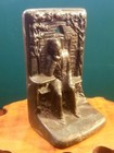 Antique Abraham Lincoln Thinking Heavy Cast Bronze Bookend Marked Judd 9674
