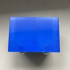Mod Small 6 Drawer Desk Organizer Mcm Vintage 1970s Retro Blue Green