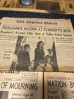 Lot 5 Los Angeles Times Kennedy Assassination Vintage Newspapers 1963