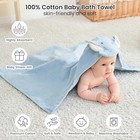 2 Pack Baby Hooded Towels  Premium Soft Cotton Baby Bath Towels With Hood  