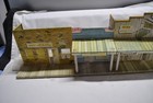 1950s  Marx Metal Tin Litho Western City Town Model Toy Roy Rogers Train Layout