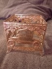 Goldtone Tin Vintage Car Embellished Planter