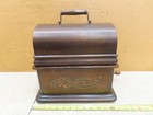Vtg Antique Edison Standard Cylinder Phonograph Works W Horn Crank   1 Cylinder