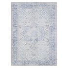 Rugshop Large Area Rug Medallion Boho Machine Washable Blue Rugs Living Room Rug