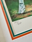 Framed Dan Marino Dolphins   Artist Autographed 30 x24  Poster Print 187 650