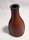 Fine Vintage Billiards   Pool Pea Tally Ball Leather 6 5  Tall Shaker  4 Missing