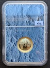 2019-w  5 Gold Apollo 11 50th Anniversary Ngc Pf70 Ultra Cameo - Curved Coin