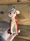 Vtg 60   s Dakin Dream Pets Clarabelle Cow  235 Plush Red Variant Rare With Tag