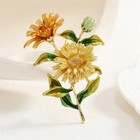 American Brooch Ornament Oil Pin High-end Female  Painted All-matching