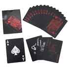 Red Plastic Poker Cards     Black     New Casino Card Game Waterproof Playing Cards