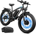 Dual Motor 5000w Peak Electric Bicycle 45mph 100miles 52v 36ah 26  Fat Tire