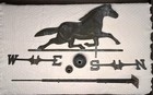 19th Century Antique Copper Metal Horse Weathervane Equestrian Decor