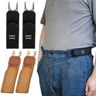 2pcs Tactical Metal Hook Elastic Belt Buckle-less Invisible Waist Belt Closure