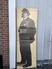 Lenin Life Size Original Big Vintage Soviet Propaganda Poster Communist On Board